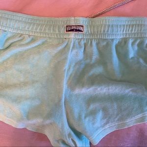 Vilebrequin terry mint green shorts XS